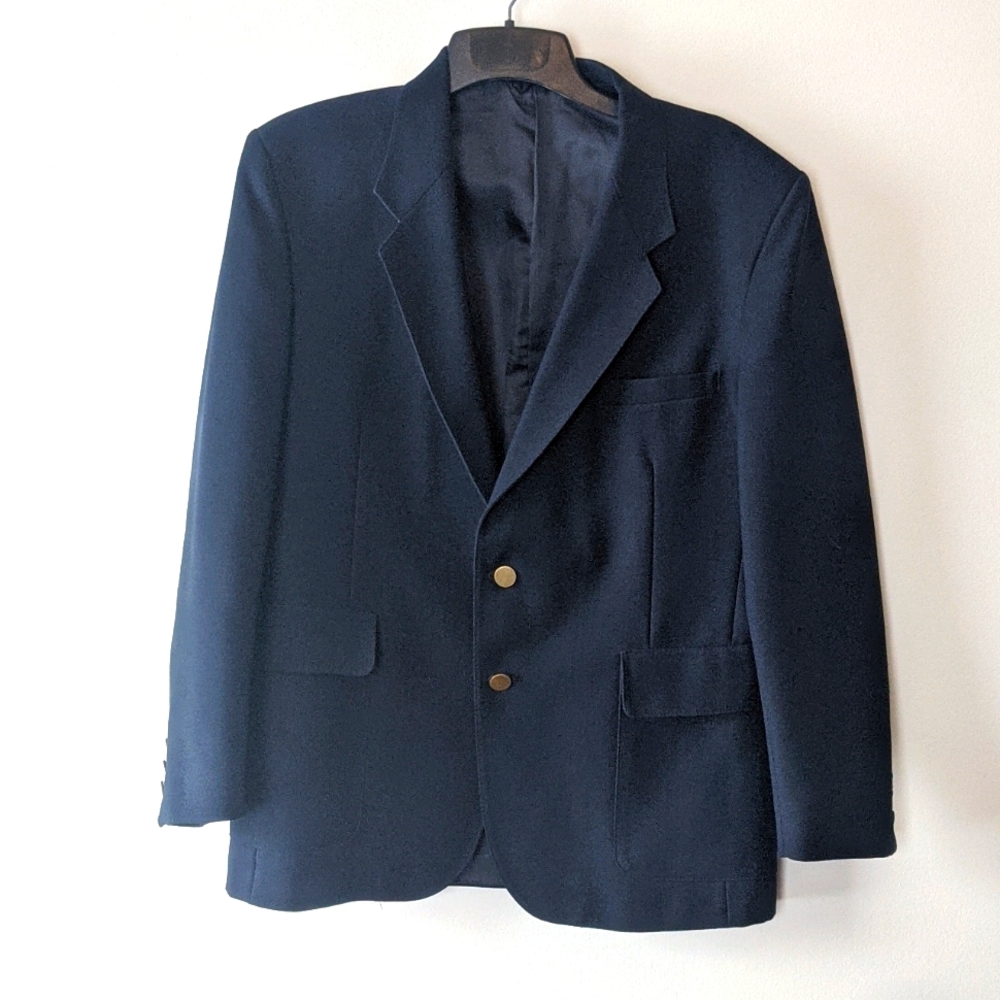 Men's Levi's Men's Wear Action Navy Blue Suit Coat Jacket - 44R